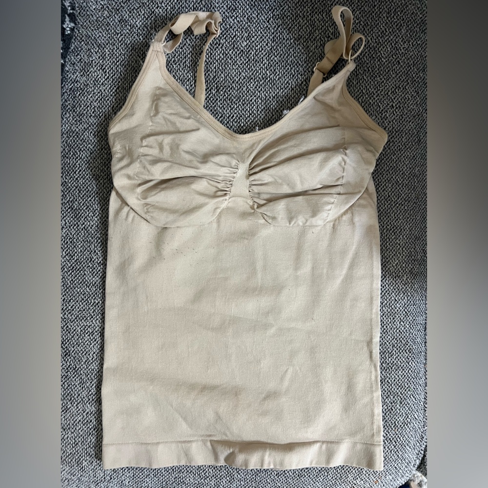 Cream Ruched Bustier Camisole